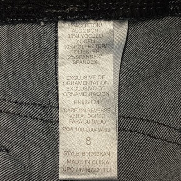 Democracy "Ab"solution® Ankle Skimmer Indigo Denim Skinny Jeans Style# B1176BKAN - Picture 5 of 8